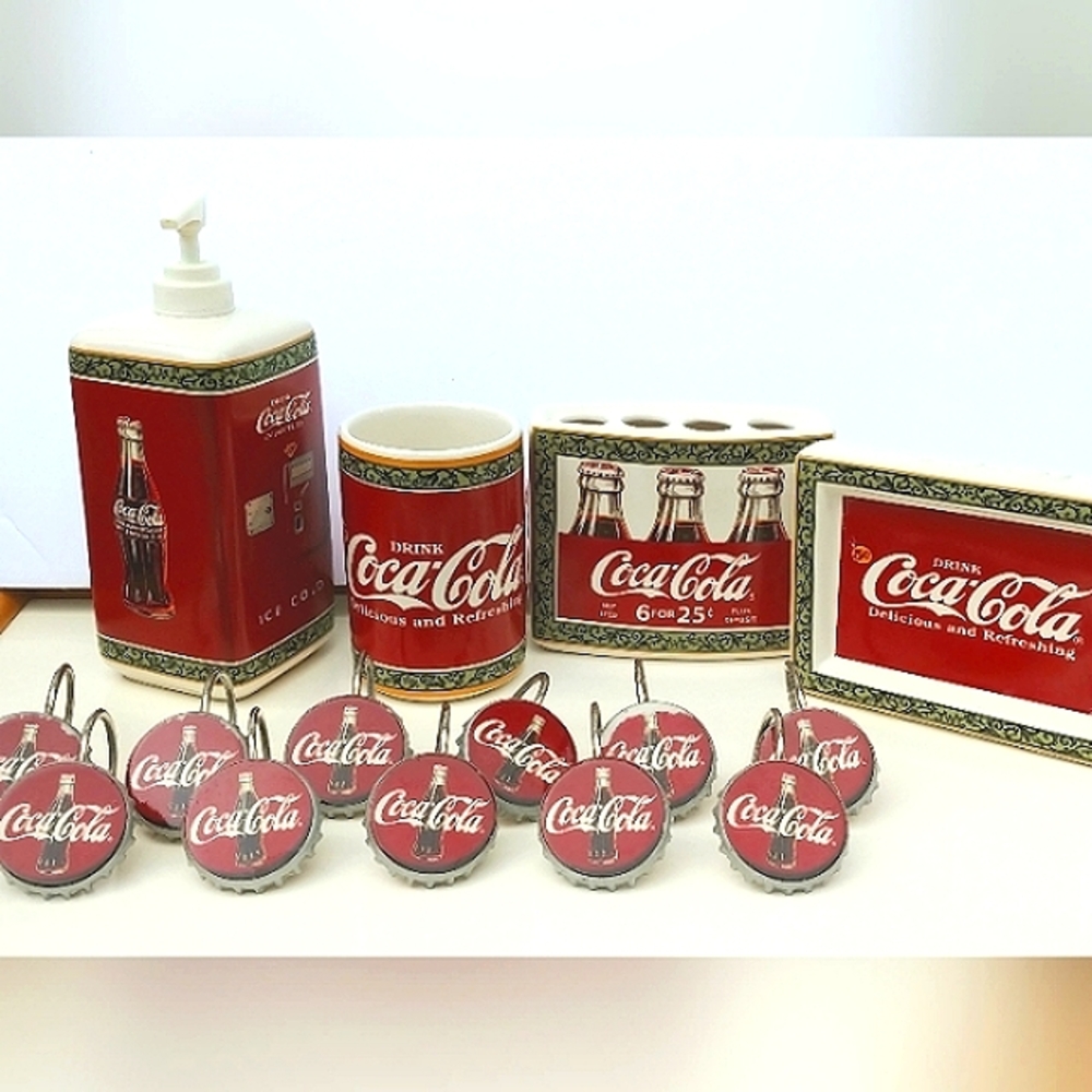 Vintage Coca-Cola bathroom set